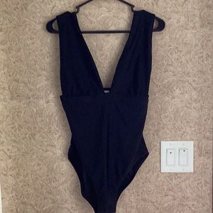 J Crew Factory Deep V One Piece, M